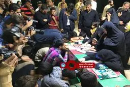 وداع با پیکر شهید 