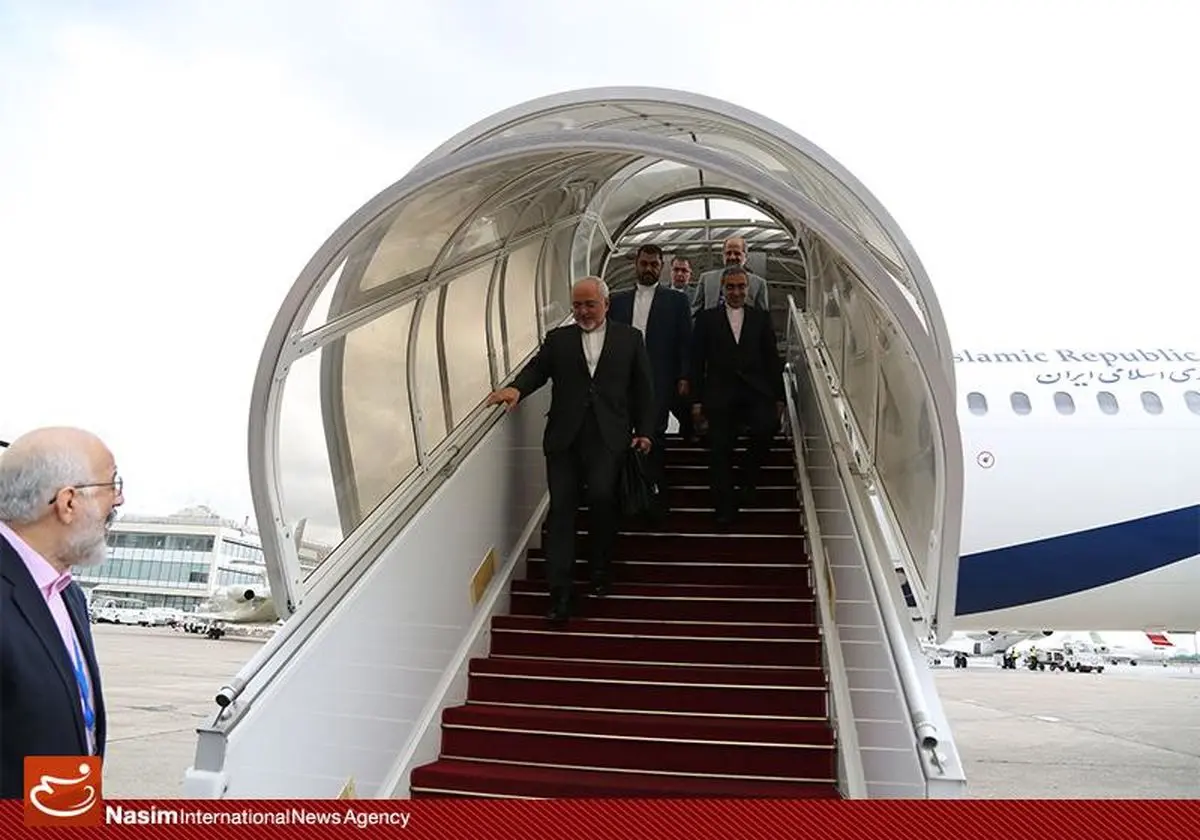 ظریف وارد آمستردام شد