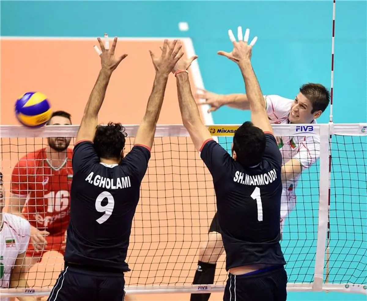 پیروزی تیم ملی والیبال ایران مقابل بلغارستان