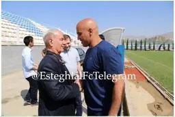 حضور افشارزاده در تمرین صبح استقلال