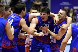 پیروزی صربستان مقابل برزیل در لیگ جهانی والیبال