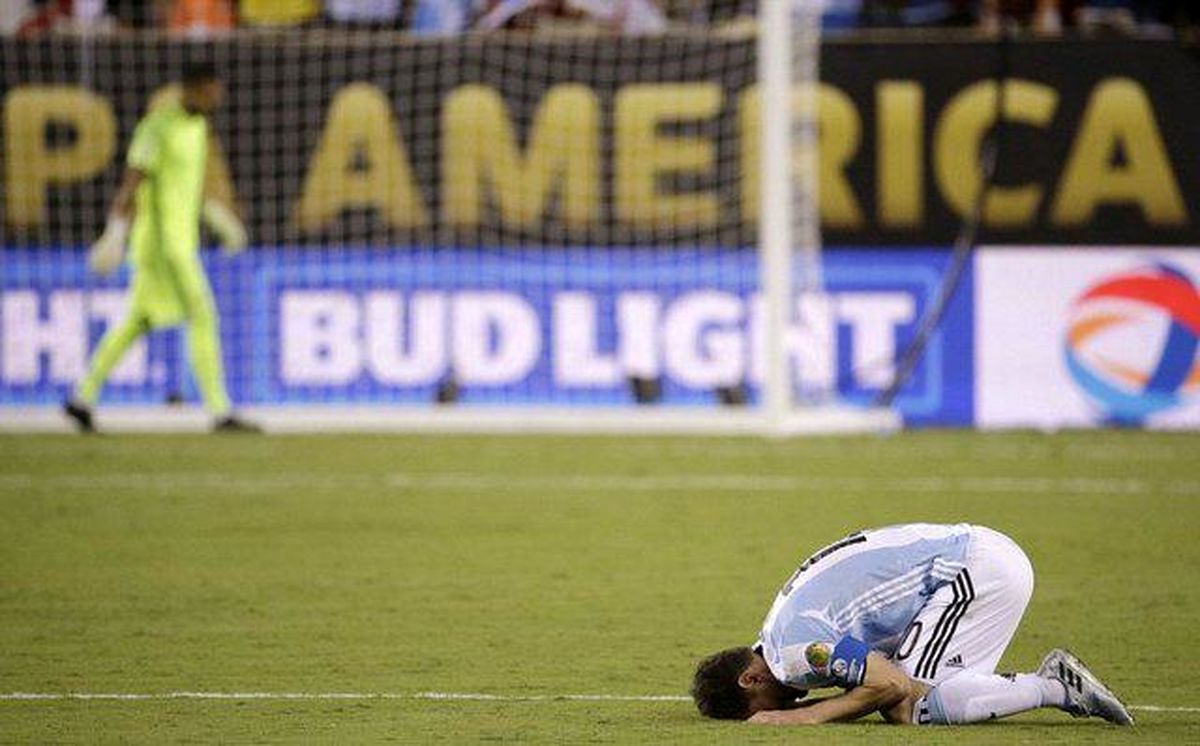هت‌تریک مسی با آرژانتین برای نگرفتن جام
