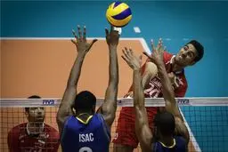 شکست تیم ملی والیبال ایران مقابل برزیل