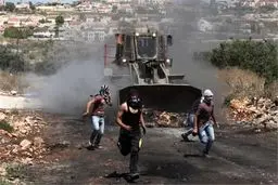 سرکوب تظاهرات فلسطینیان در کرانه باختری توسط صهیونیست‌ها