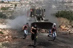 سرکوب تظاهرات فلسطینیان در کرانه باختری توسط صهیونیست‌ها