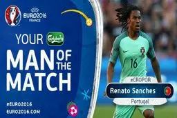 پدیده جوان پرتغال، بهترین بازیکن دیدار تیمش برابر کرواسی شد