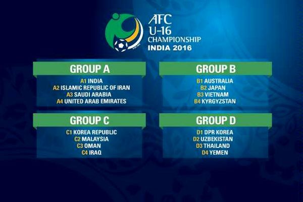 اعلام زمان‌بندی رقابت‌های فوتبال قهرمانی نوجوانان پسر آسیا