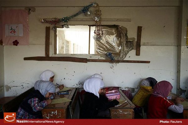 حال و هوای مدارس سوریه همزمان با جنگ این کشور