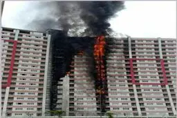 عملیات ۳۶ امدادگر و نجاتگر در حریق برج‌های مسکونی طاووس