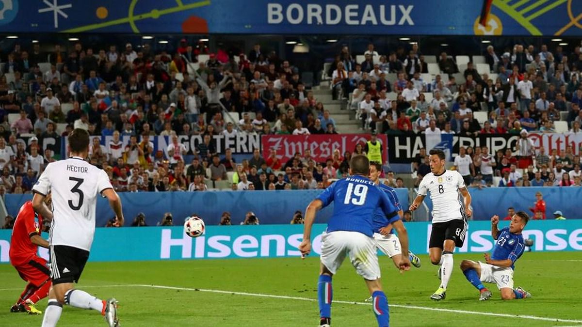 گزارش تصویری:: صعود آلمان به نیمه‌نهایی مسابقات یورو و حذف ایتالیا از این رقابت‌ها