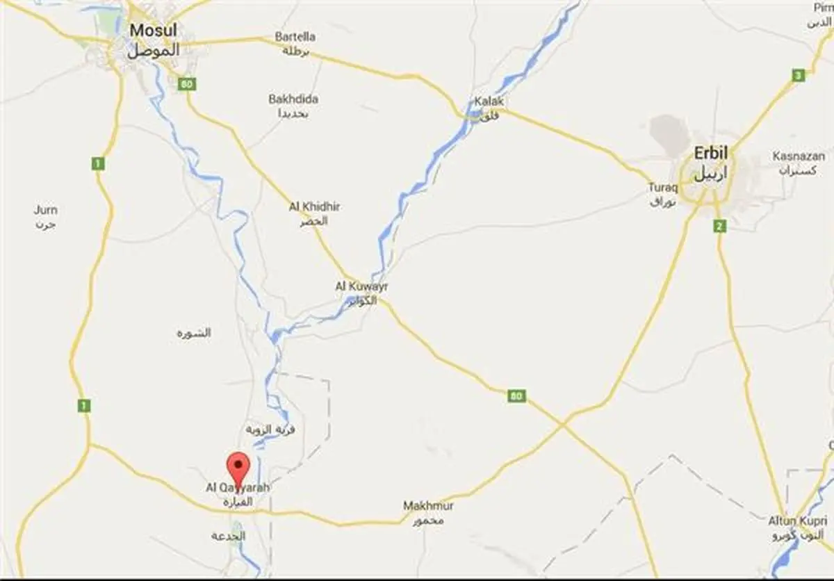 آزادسازی فرودگاه "القیاره" در جنوب موصل