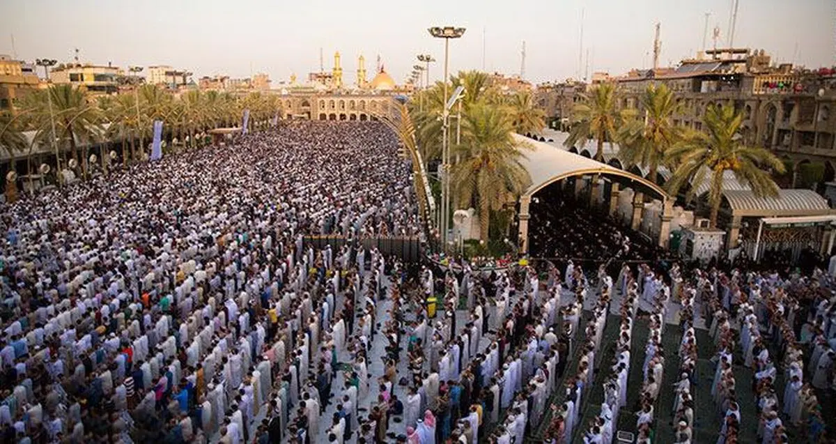 فیلم :: نماز عید فطر در بین الحرمین
