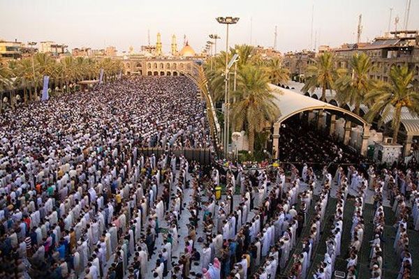 فیلم :: نماز عید فطر در بین الحرمین
