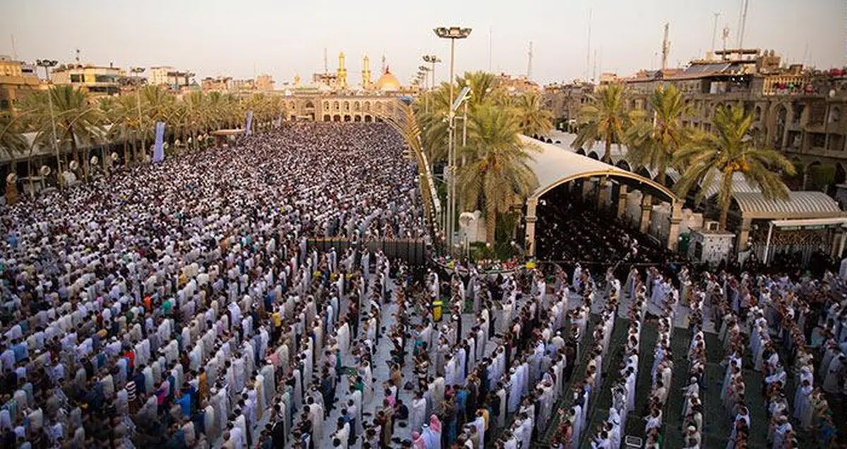 فیلم :: نماز عید فطر در بین الحرمین
