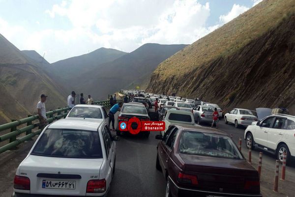 عکس خبری :: ترافیک خسته‌کننده جاده چالوس