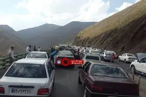 عکس خبری :: ترافیک خسته‌کننده جاده چالوس