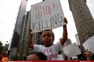 تظاهرات در شهرهای مختلف آمریکا در اعتراض به کشتارهای اخیر سیاهپوستان توسط پلیس