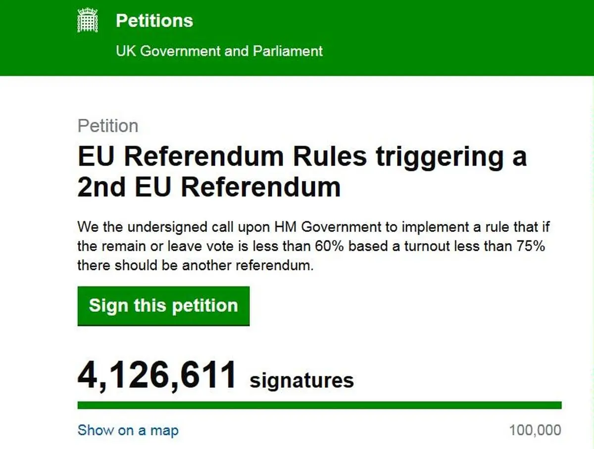 همه پرسی جدایی از اتحادیه اروپا تکرار نمی‌شود