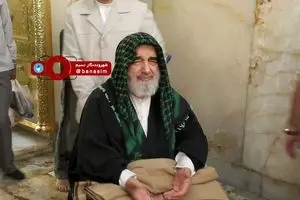 عکس خبری :: آیت‌الله جاودان در حرم مطهر رضوی