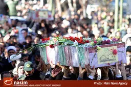 بازگشت پیکرهای مطهر ۳۱ شهید دفاع مقدس از طریق مرز مریوان به میهن