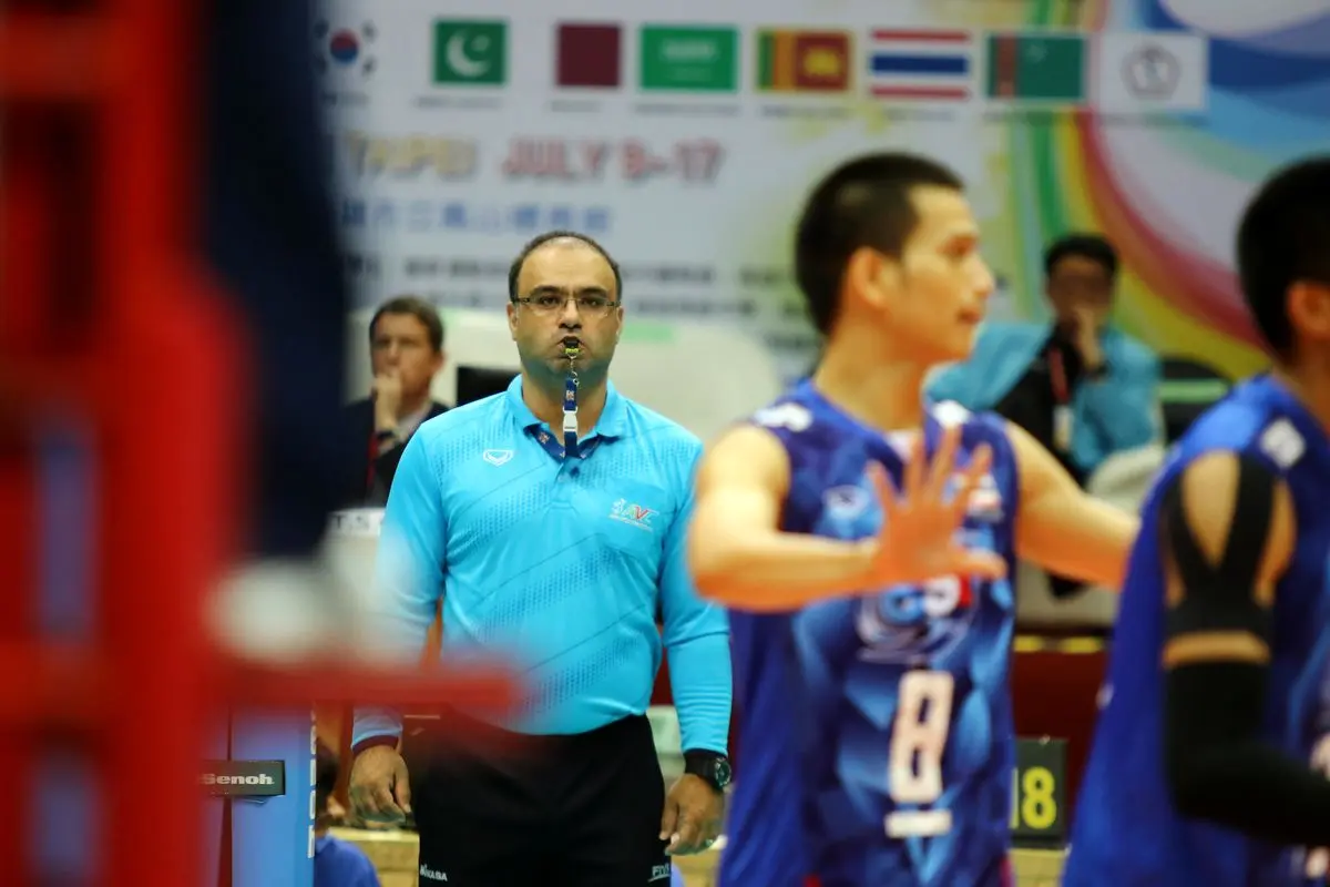 قضاوت‌های داور ایرانی در مرحله دوم رقابت‌های والیبال قهرمانی جوانان آسیا