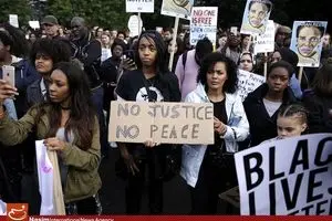 تظاهرات مردم منچستر و لندن در همبستگی با سیاهان آمریکا