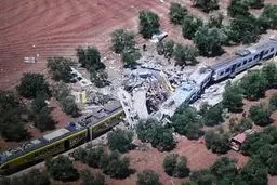 برخورد دو قطار در جنوب ایتالیا دست‌کم ۱۰ کشته و ده‌ها زخمی  برجای گذاشت