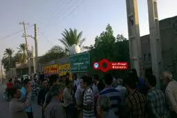 تجمع روستاییان سعدآباد بعلت قطع پیاپی و طولانی مدت آب شرب