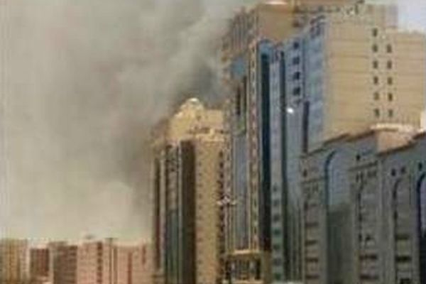 آتش‌سوزی بزرگ در هتلی در مکه
