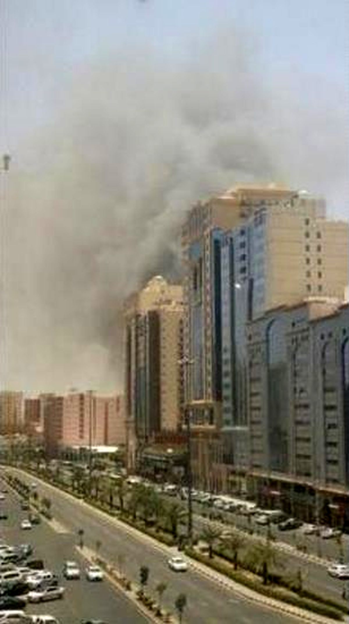 آتش‌سوزی بزرگ در هتلی در مکه