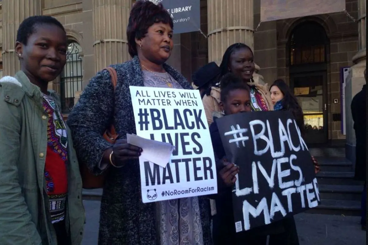 تظاهرات مردم  استرالیا برای اتحاد با جنبش "اهمیت جان سیاه‌پوستان"