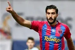 پانیونیوس در حضور ۹۰ دقیقه‌ای شجاعی با گل انصاری‌فرد به برتری رسید