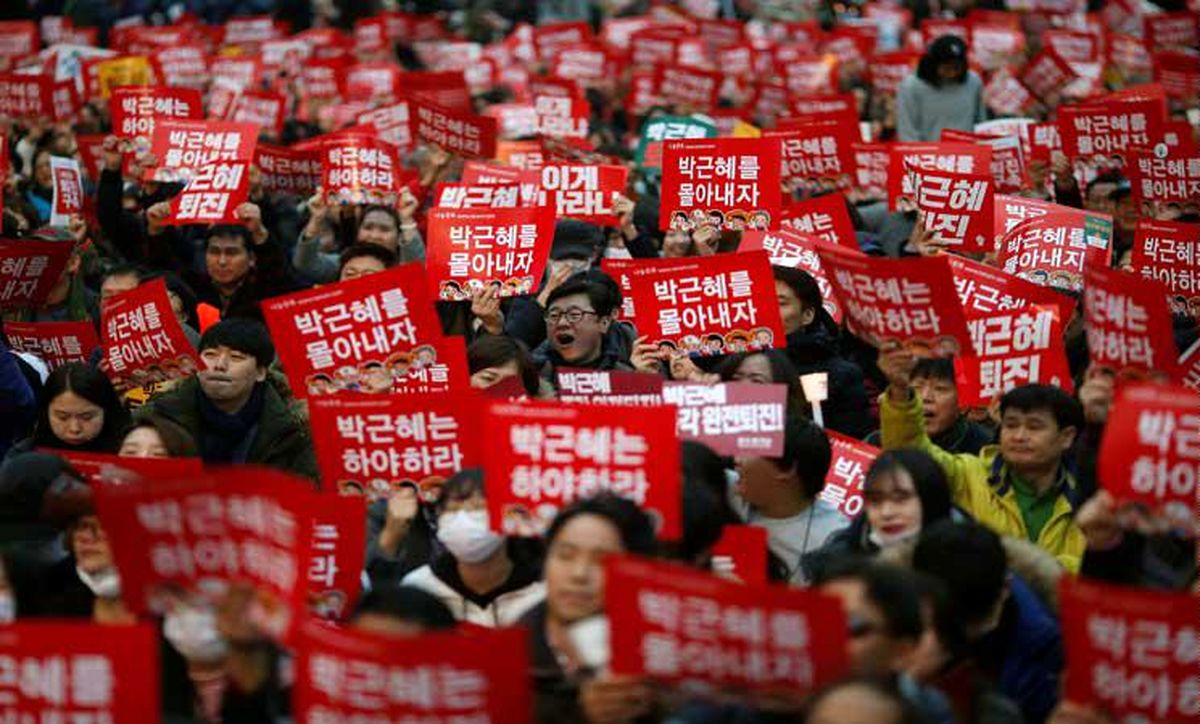 تظاهرات گسترده در کره‌جنوبی/ معترضان خواستار برکناری رئیس جمهور شدند