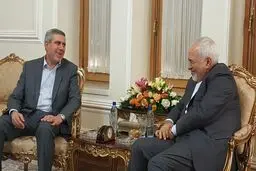 معاون سابق رئیس جمهور عراق و معاون دبیرکل حزب الدوه با ظریف دیدار و گفتگو کرد