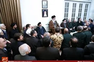 دیدار جمعی از مسئولان و شخصیت‌های استان اصفهان با رهبر معظم انقلاب