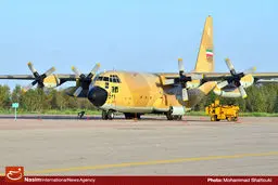 بارریزی C۱۳۰ در دومین روز نمایشگاه هوایی کیش