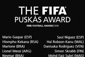 نامزدهای بهترین گل سال ۲۰۱۶ معرفی شدند