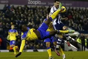 وست‌بروموویچ، برنلی را گلباران کرد