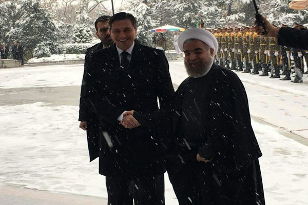 استقبال رسمی روحانی از رئیس‌جمهور اسلوونی + تصاویر