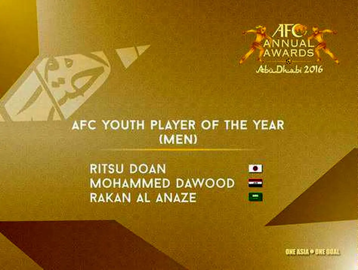 نامزدهای عنوان بهترین بازیکن جوان فوتبال آسیا در سال ۲۰۱۶ معرفی شدند