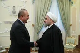 چاووش اوغلو با روحانی دیدار کرد + تصاویر