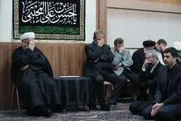 مراسم سوگواری رحلت پیامبر (ص) و شهادت امام حسن و امام رضا (ع) با حضور روحانی و اعضای هیات دولت برگزار شد