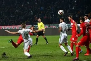 میلاد محمدی بعنوان بهترین بازیکن ترک‌گروژنی در دیدار مقابل اسپارتاک شناخته شد + عکس