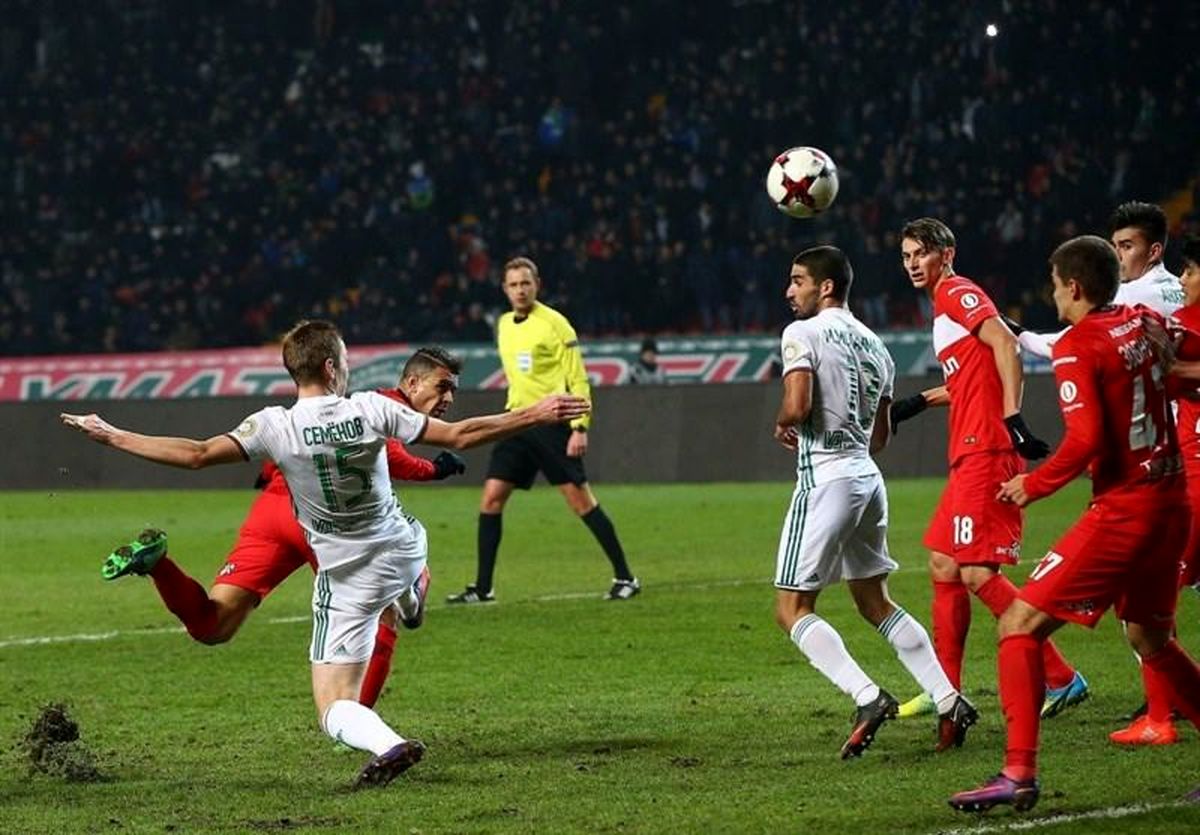 میلاد محمدی بعنوان بهترین بازیکن ترک‌گروژنی در دیدار مقابل اسپارتاک شناخته شد + عکس