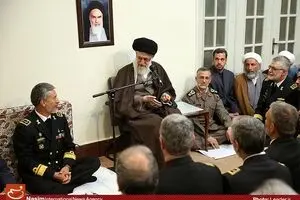 دیدار جمعی از فرماندهان نیروی دریایی ارتش با رهبر معظم انقلاب