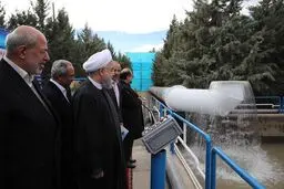 طرح آبرسانی به مشهد از سد ارداک با فرمان رئیس‌جمهور به بهره‌برداری رسید