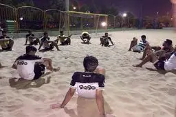 اردوی مشترک تیم‌های ملی فوتبال ساحلی آغاز شد