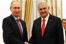 نخست‌وزیر ترکیه با پوتین دیدار کرد