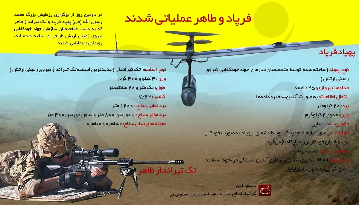 فرپاد و طاهر عملیاتی شدند