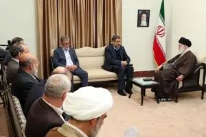 دیدار دبیرکل جنبش جهاد اسلامی فلسطین با رهبر انقلاب + عکس